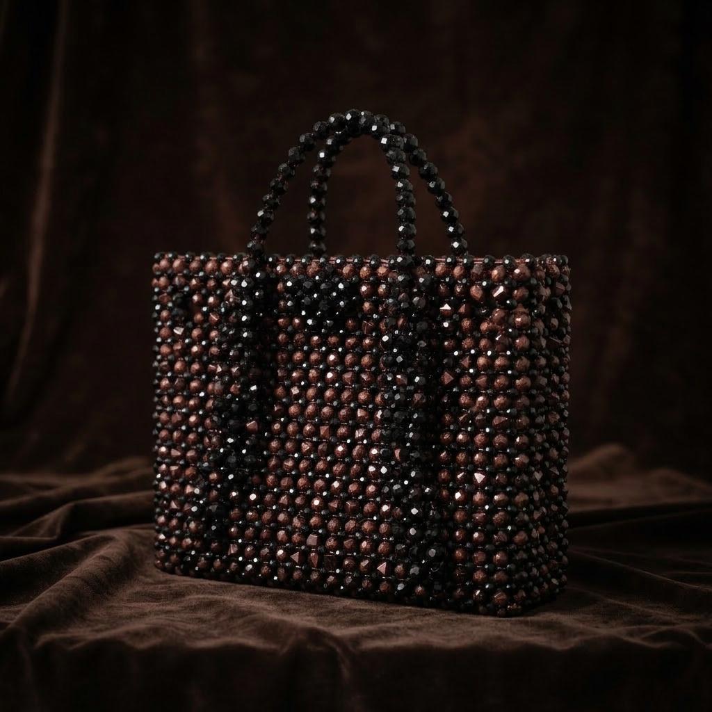 The Espresso Beaded Bag