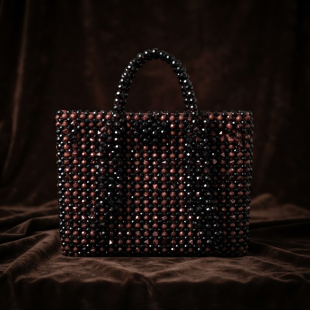The Espresso Beaded Bag
