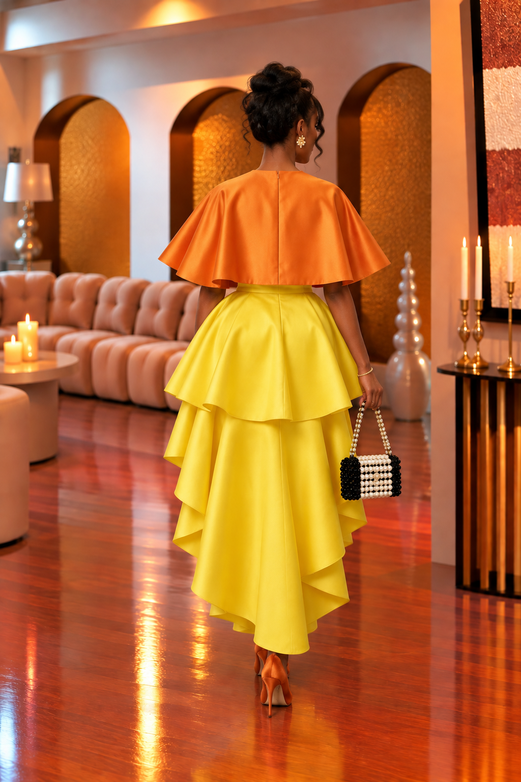 The Citrus Solstice Two-Piece Tiered Set