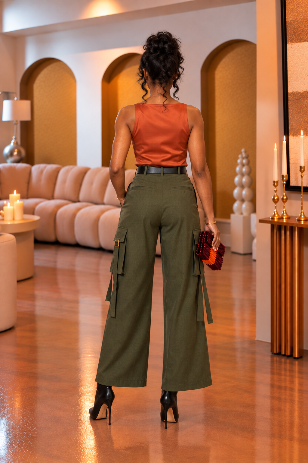 The Cowl Neck Satin Top