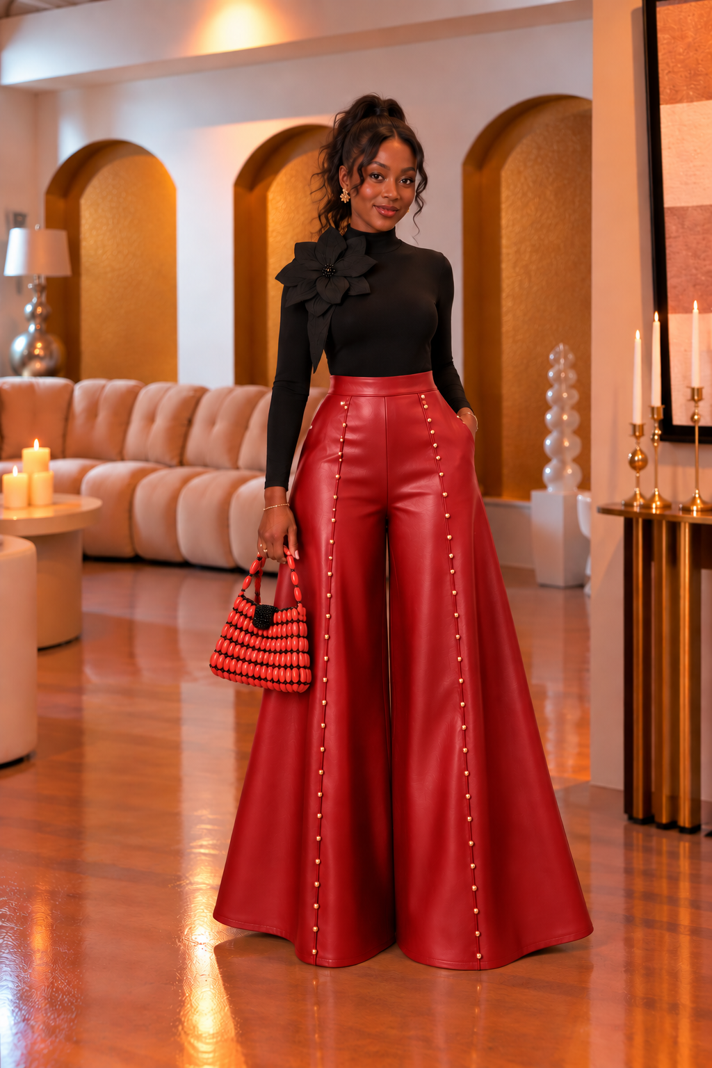 The Leather Studded Trousers