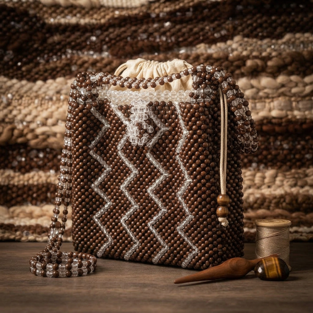 Cognac Structured Tote — Brown Leather with White Interior