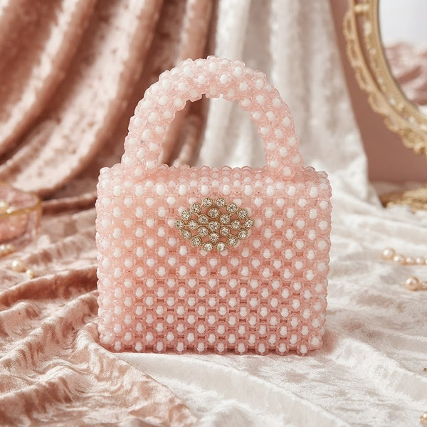 Pink Beaded Bag